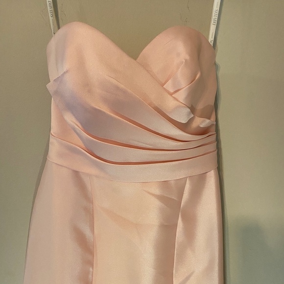 NWT STRUCTURED MIKADO STRAPLESS LONG BRIDESMAID DR - Picture 4 of 7